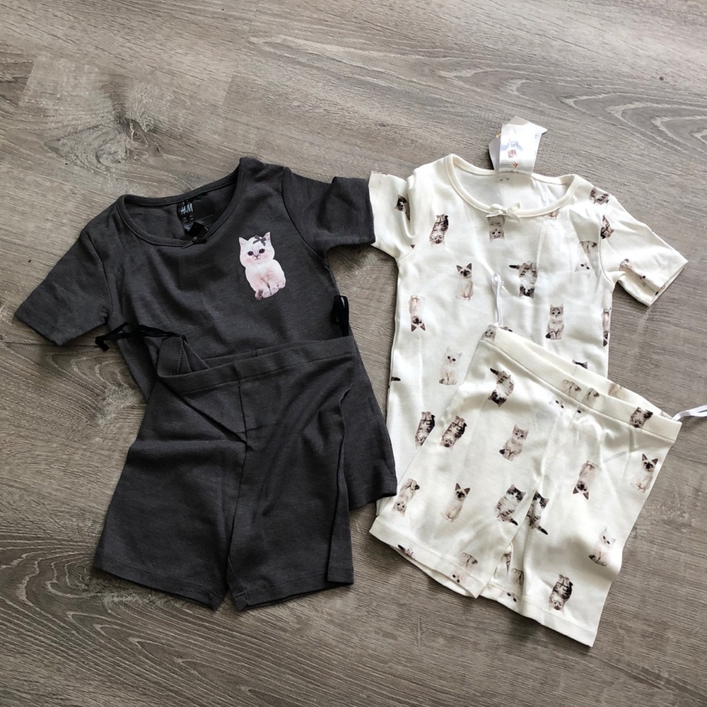 NWT H&M Kitty Pajama Bundle